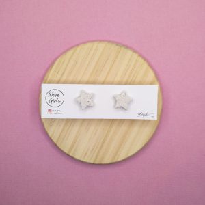 Star Studs White