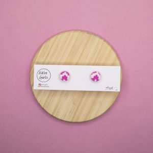 Micro Studs Pink and White Bargello