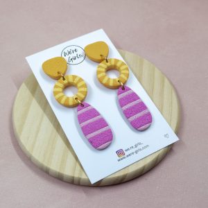 Rosie Dangles Orange and Pink