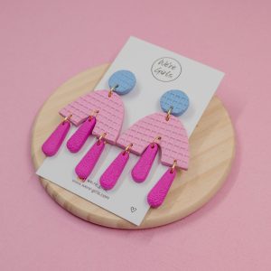 Michelle Dangles Pink and Blue