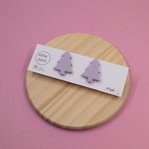 Purple Christmas Studs